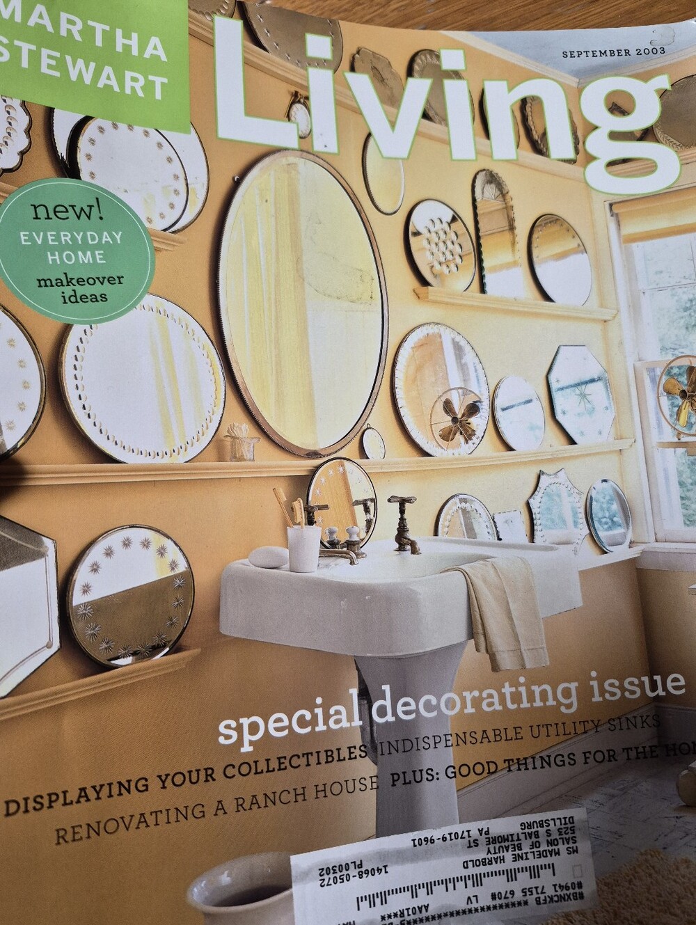Martha Stewart Living Magazine September 2003
